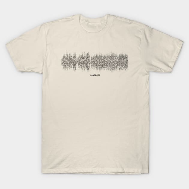 Tori Amos Cornflake Girl Soundwave Art T-Shirt by RandomGoodness